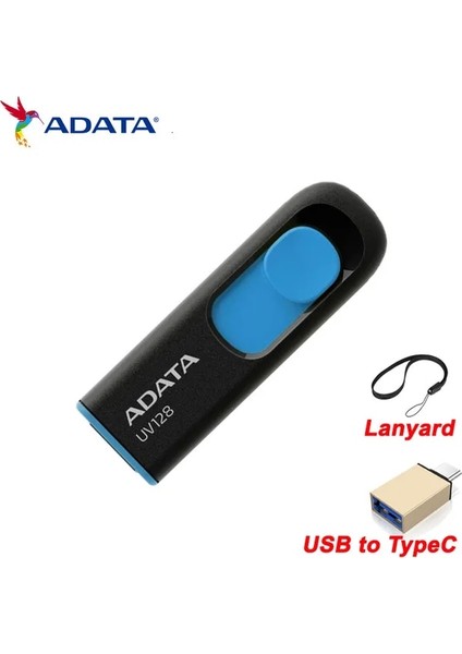 Typec Ekle 128 GB Adata 3.2 USB Flash Sürücü 32 GB 64 GB 128 GB Kalem Sürücü Araba Hoparlör Metal Şifreli U Disk Pendrive Telefon Bilgisayar Pc Için USB Cihazı (Yurt Dışından)