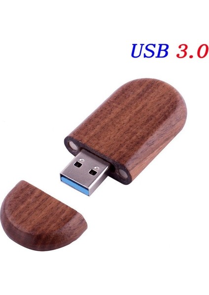 Ceviz Ahşap USB 64 GB Jaster USB 3.0 Yüksek Hızlı Logo Ahşap + Kutu Kişisel Logo Müşteri Pendrive 8 GB 16 GB 32 GB 64 GB USB Flash Sürücü Kalem Sürücü U Disk (Yurt Dışından)