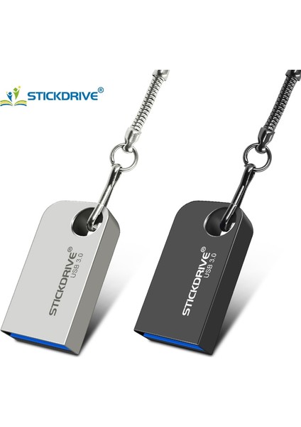 Gümüş 64GB Mini Metal USB 3.0 Flash Sürücü 32GB 64GB Kalem Sürücü Yüksek Hızlı USB Stick3.0 Flash Drive Pendrive Флешка 128GB 256GB Anahtarlık (Yurt Dışından) fiyatları