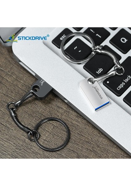 Gümüş 64GB Mini Metal USB 3.0 Flash Sürücü 32GB 64GB Kalem Sürücü Yüksek Hızlı USB Stick3.0 Flash Drive Pendrive Флешка 128GB 256GB Anahtarlık (Yurt Dışından) fırsatları