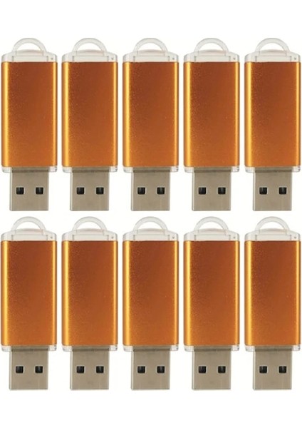 Turuncu 4 GB USB 3.0 10 Adet/grup Metal USB Flash Kalem Sürücü 32 GB 4 GB 16 GB Pendrive 64 GB Müzik Albümü Bellek USB Sopa 512 MB USB Hediye Ücretsiz Özel Logo (Yurt Dışından)