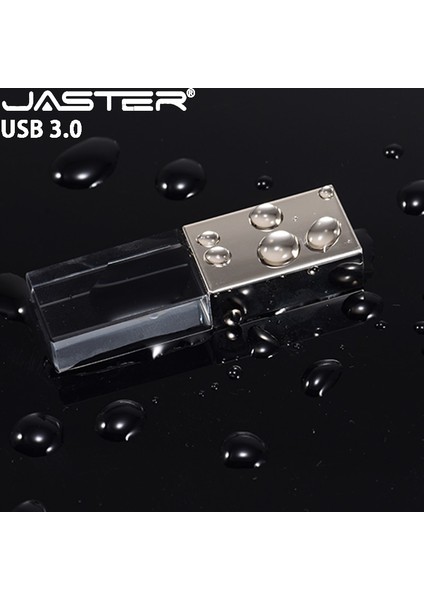 Kutu ile Gül Altın 32 GB Jaster USB 3.0 Flash Sürücü Gül Altın Kristal Özel 3D Logo Kalem Sürücü Düğün Harika Hediye Pendrive Siyah Memory Stick 128 GB 64 GB (Yurt Dışından)