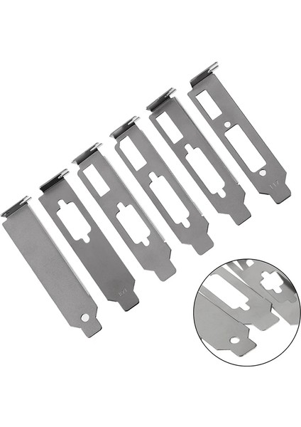 F 1 Adet Düşük Profil Braketi Adaptörü HDMI Uyumlu DVI VGA Bölme Bağlantı Noktası Yarım Yükseklik Tam Yükseklik Grafik Ekran Kartı (Yurt Dışından)