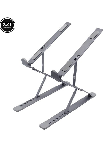 Gri Ayarlanabilir Laptop Standı Alüminyum Macbook Tablet Için Dizüstü Standı Masa Soğutma Pedi Katlanabilir Dizüstü Bilgisayar Tutucu (Yurt Dışından)