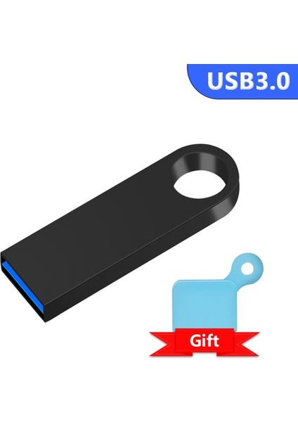 Siyah 64GB Yüksek Hızlı Pendrive 128GB 64GB 32GB 16GB 8gb Metal USB 3.0 Flash Sürücü Su Geçirmez Memory Stick 8 16 32 64 128 GB USB Flash 64GB (Yurt Dışından)