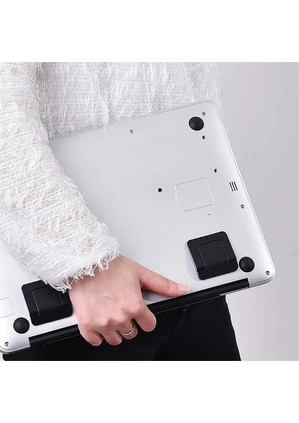 2 Adet (Plastik) Mini Taşınabilir Dizüstü Bilgisayar Standı Görünmez Dizüstü Tutucu Ayarlanabilir Soğutma Standı Tablet Masa Tutucu Macbook Xiaomi Air Için Destek (Yurt Dışından) modelleri