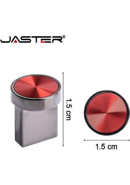 Mavi 4gb Jaster Mini Düğme Mavi Çok Fonksiyonlu Yeni Metal USB 2.0 Flash Sürücü Gümüş U Disk 32GB 64GB Memory Stick Iş Type-C Hediye (Yurt Dışından)