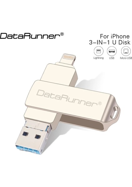 Pembe 128 GB Datarunner USB Flash Sürücü Kalem Sürücü 32 GB 64 GB 128 GB USB Bellek 8 GB 16 GB Cle USB 3.0 Pendrive iPhone 14 Pro/13/12/11/xs Max Için (Yurt Dışından) fiyatları