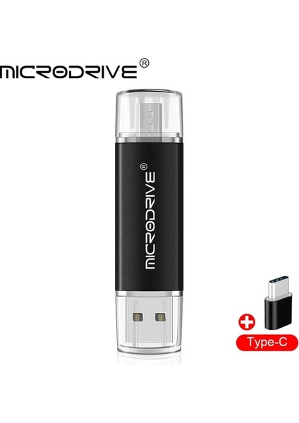 Siyah 128 GB 3 In 1 Otg Kalem Sürücü Tip-C 16 GB 32 GB 64 GB Flaş Usb2.0 Memory Stick Flaş Pendrive 128 GB 256G 512G Cle U Disk Kalem Hediye (Yurt Dışından)