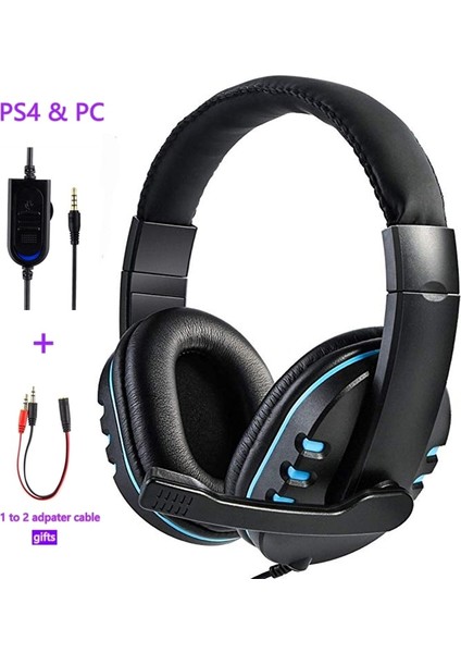 Mavi Siyah Kulak Içi Kulaklık Gamer Stereo Derin Bas Oyun Kulaklıkları Bilgisayar Pc Dizüstü Bilgisayar Için Mikrofon ile Kulaklık (Yurt Dışından) indirimleri
