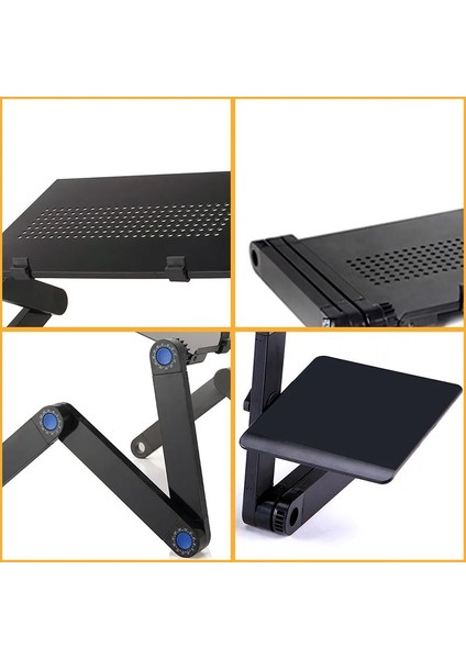 Beyaz Ayarlanabilir Dizüstü Bilgisayar Masası Standı Taşınabilir Alüminyum Alaşımlı Lapdesk Tv Yatağı Kanepe Pc Dizüstü Bilgisayar Masası Masa Standı ile Mouse Pad (Yurt Dışından) indirimleri