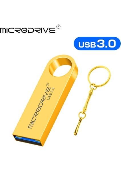 Altın 128GB USB 3.0 Flash Sürücüler 64GB Gümüş Memory Stick Yaratıcı Hediye Metal Su Geçirmez Kalem Sürücü Siyah Pendrive 32 128G Pembe USB Disk Altın (Yurt Dışından)