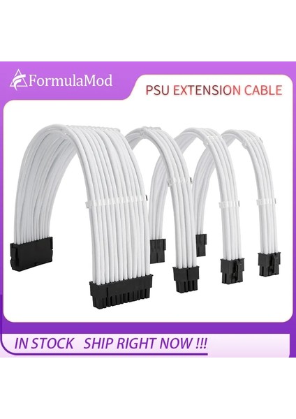 Siyah Kit A Formulamod Nck1 Serisi Psu Uzatma Kablosu Kiti, Düz Renk Kablo Katı Combo 300MM ATX24PIN PCI-E8PIN CPU8PIN Taraklı (Yurt Dışından)