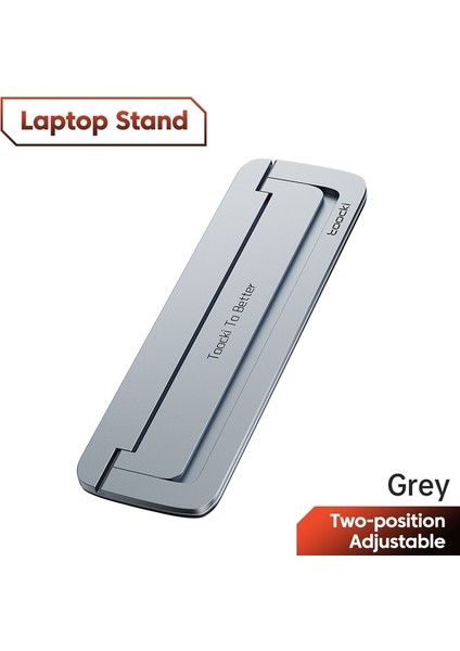 Gri Tooki Alaşım Dizüstü Bilgisayar Standı Alüminyum Ayarlanabilir Dizüstü Bilgisayar Tutucu MacBook Dizüstü Taşınabilir Katlanabilir Dizüstü Bilgisayar Standı 13 Ila 15.6 Inç (Yurt Dışından)