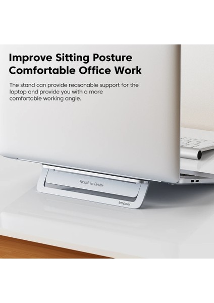 Gri Tooki Alaşım Dizüstü Bilgisayar Standı Alüminyum Ayarlanabilir Dizüstü Bilgisayar Tutucu MacBook Dizüstü Taşınabilir Katlanabilir Dizüstü Bilgisayar Standı 13 Ila 15.6 Inç (Yurt Dışından) fırsatları