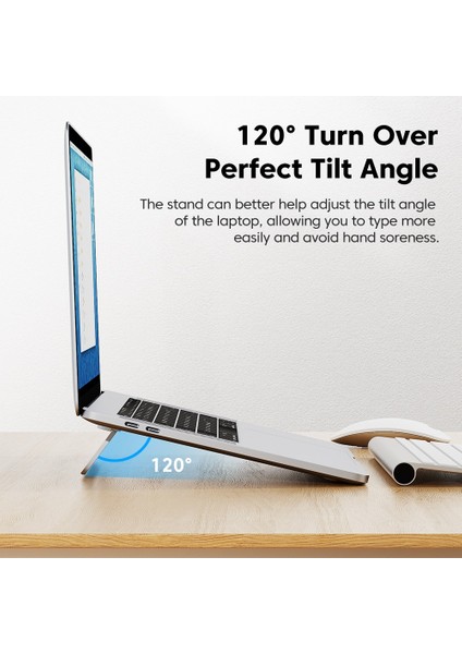 Gri Tooki Alaşım Dizüstü Bilgisayar Standı Alüminyum Ayarlanabilir Dizüstü Bilgisayar Tutucu MacBook Dizüstü Taşınabilir Katlanabilir Dizüstü Bilgisayar Standı 13 Ila 15.6 Inç (Yurt Dışından) indirimleri