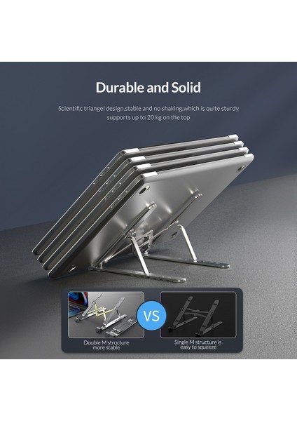 Pom Standı Orıco Katlanabilir Dizüstü Bilgisayar Standı Tutucu Yükseltici Taşınabilir Ayarlanabilir Alüminyum Dizüstü Bilgisayar Standı Bilgisayar MacBook Tabletler Için 7 Açı Standı (Yurt Dışından)