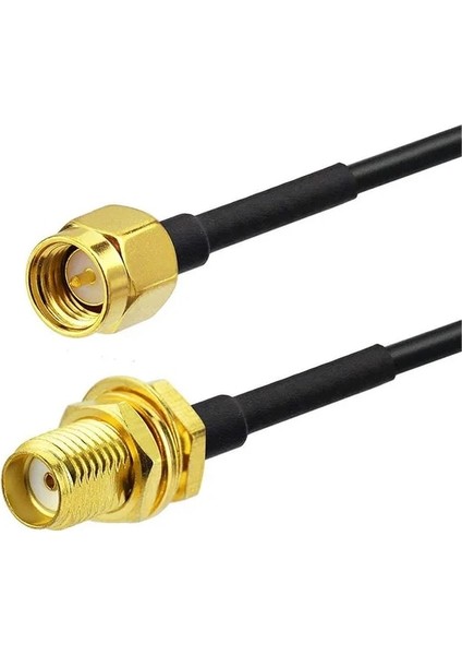 Sma-K 10 M Rgeek Rp-Sma Sma Erkek Kadın Uzatma Kablosu Bakır Besleyici Tel Koaksiyel Koaksiyel Wi-Fi Wifi Ağ Kartı RG174 Yönlendirici Anten (Yurt Dışından)