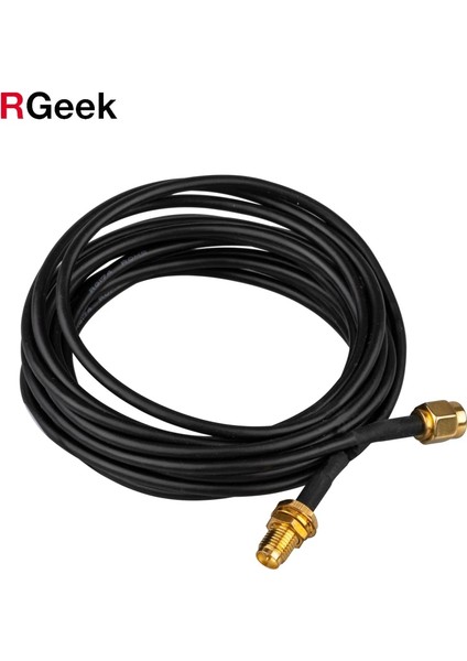 Sma-K 10 M Rgeek Rp-Sma Sma Erkek Kadın Uzatma Kablosu Bakır Besleyici Tel Koaksiyel Koaksiyel Wi-Fi Wifi Ağ Kartı RG174 Yönlendirici Anten (Yurt Dışından)