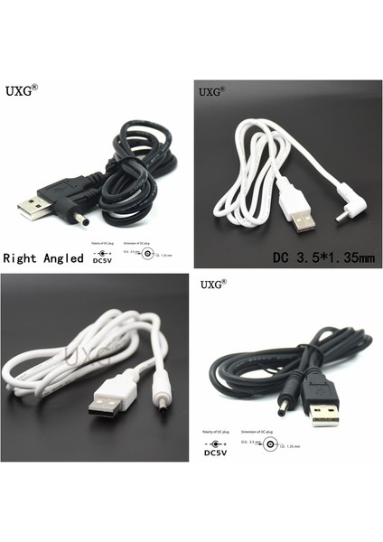 25X07-DÜZ SIYAH-0.25M 2m 1m USB Dc 3.5*1.35MM 2.0*0.6mm 2.5*0.7mm 4.0*1.7mm 5.5*2.1mm 5.5*2.5mm Fiş Dc 5V 2A Jack Güç Uzatma Kablosu Konektörü (Yurt Dışından) fiyatları