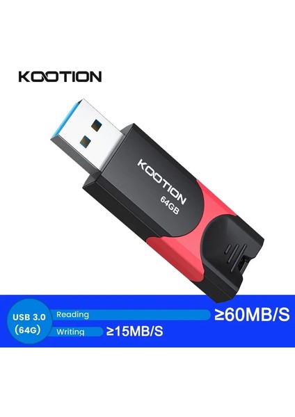 256GB Kootıon U217 Pendrive USB 3.0 Sopa 64GB 128GB Kalem Sürücü Yüksek Hızlı USB Flash Sürücü 256GB 32G Flash Bellek Kartı Cel Sopa (Yurt Dışından)