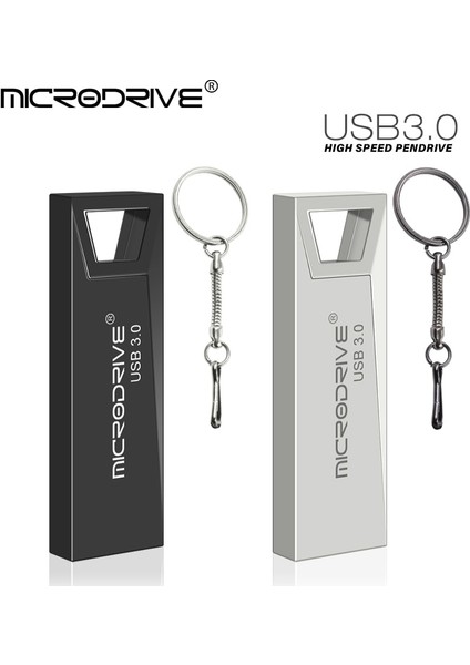 Gümüş 64GB Metal Usb3.0 Flash Sürücü 16GB 8gb Memory Stick Kalem Sürücü 32GB 64GB 128GB Su Geçirmez Yüksek Hızlı 3.0 Memoria USB Disk Pendrive (Yurt Dışından)
