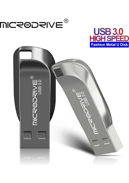 Gümüş 128GB Yüksek Hızlı USB 3.0 Metal Flash Sürücü 16GB 32GB 64GB 128GB 256GB 512GB Pendrive Su Geçirmez USB Flash Sürücü Kalem Hafıza Çubukları (Yurt Dışından)