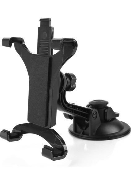 Siyah Ön Cam Sabit Abs Standı Araba Evrensel Tablet Tutucu Vantuzlu Montaj Pano Yuvası 360 Derece Dönme Braketi Dayanıklı Kararlı (Yurt Dışından)