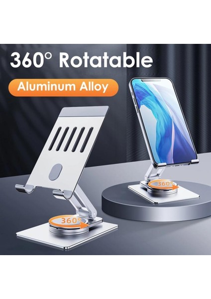 Haki Taşınabilir Tablet Cep Telefonu Masaüstü Tutucu IPad IPhone Samsung Masa Telefonu Standı Ayarlanabilir Masa Braketi Akıllı Telefon Standı (Yurt Dışından) fiyatları