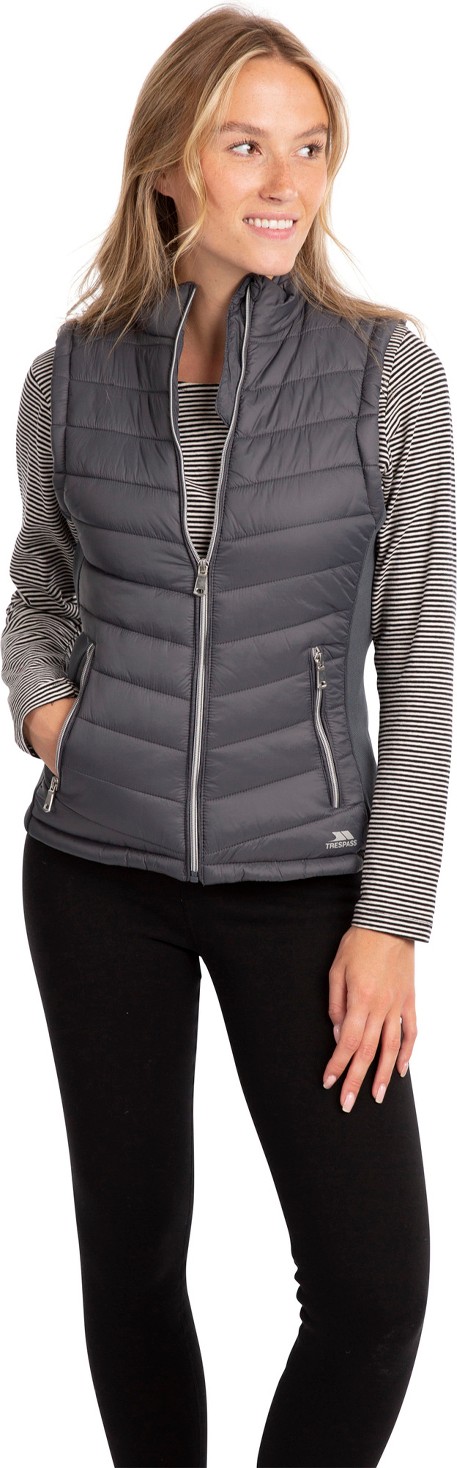 Trespass Elanora - Padded Gilet Kadın Gri Yelek görsel 5