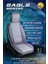 Renault Clio 5 Uyumlu Lüks Deri Oto Koltuk Kılıfı Ön/Arka Set (Asya Seri) Füme 4