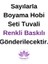 Renkli Baskılı Sayılarla Boyama Hobi Seti (Çerçeveli) 50X65 Cm: Renklerin Dansı 5