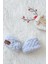 Puffy Battaniye Panduf 2’li SET 100x100cm Gri Mavi Erkek Yenidoğan Baby Shower Hediye Alize OEKO TEX Sertifika 2
