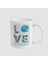Love My Planet Tasarımlı Beyaz Porselen Kupa Bardak 1