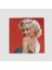 Kırmızı ve Marilyn Doğal Taş Kare Bardak Altlığı 1