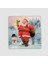 Mutlu Noel Baba Tasarımlı Doğal Taş Bardak Altlığı 1