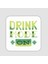 Drink Mode On Yazılı Kare Bardak Altlığı 1