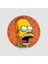 The Simpsons Evreninden Öfkeli Homer Simpson Tasarımlı Yuvarlak Bardak Altlığı 1