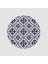 Vintage Tile Pattern Tasarımlı Yuvarlak Bardak Altlığı 1