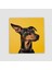 Doberman Tasarımlı Doğal Taş Bardak Altlığı 1