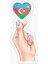 Azerbaycan Azerbaijan 17 cm Araba Sticker Etiket MD16 1