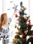 20 cm Gümüş Lame Simli Işıltılı Noel Christmas Yılbaşı Ağaç Konsept Süsleme Tepe Yıldızı 3
