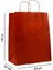 Büküm Saplı Kraft Kağıt Karton Hediye Çanta Poşet Torba - Bordo - 25X31 Cm. - 25 Adetlik 2 Paket 1