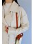 Oversize Krem Deri Ceket 4