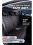 Honda Cr-V Uyumlu Lüks Deri Oto Koltuk Kılıfı Ön/arka Set (Asya Seri) Siyah-Kırmızı 97-18 2