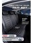 hyundai Getz Uyumlu Lüks Deri Oto Koltuk Kılıfı Ön/arka Set (Asya Seri) Siyah-Beyaz 2