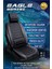 hyundai Getz Uyumlu Lüks Deri Oto Koltuk Kılıfı Ön/arka Set (Asya Seri) Siyah-Beyaz 4