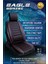 hyundai Getz Uyumlu Lüks Deri Oto Koltuk Kılıfı Ön/arka Set (Asya Seri) Siyah-Kırmızı 4