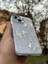 Apple iPhone 15 Kılıf Hologramlı Renkli Kalp Kurdele 3D Kabartmalı Ayıcık Kabartmalı Emoji Kristal Şeffaf 3