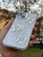 Apple iPhone 15 Kılıf Hologramlı Renkli Kalp Kurdele 3D Kabartmalı Ayıcık Kabartmalı Emoji Kristal Şeffaf 4